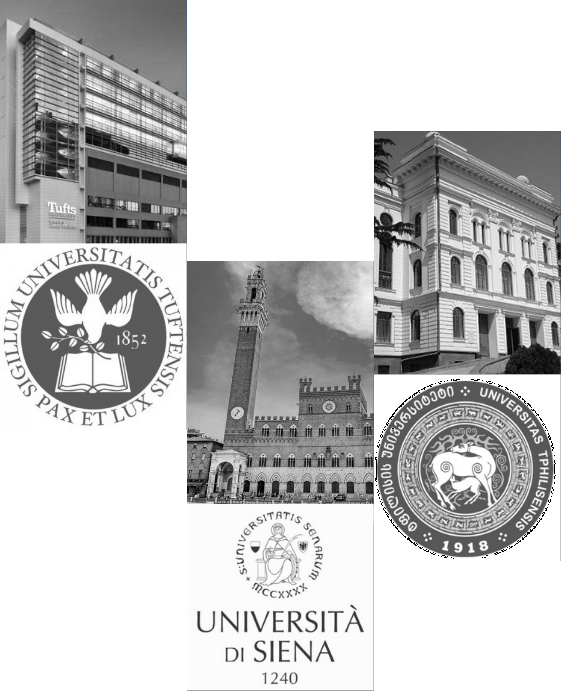Collage featuring Tbilisi State University and Tufts University