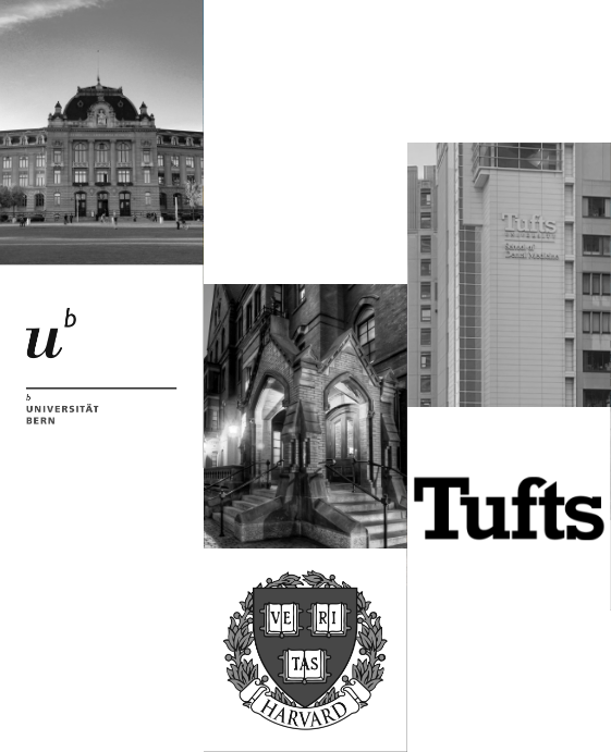 Collage featuring the University of Bern and Tufts University