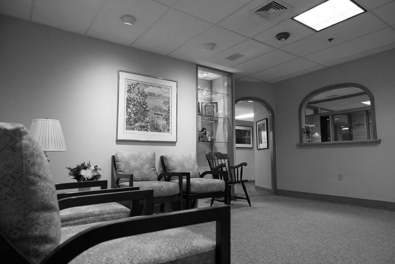Reception area in Boston dental office